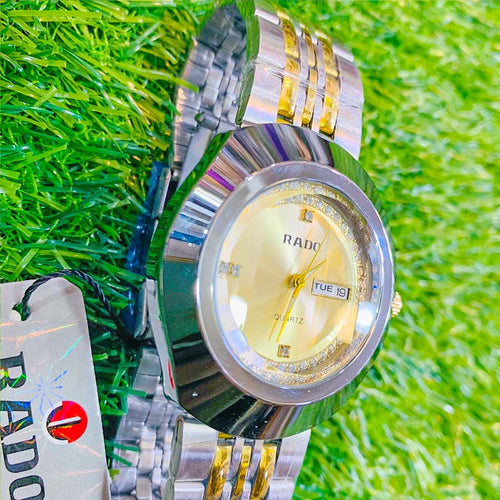 Rado Golden & Silver Luxury Men’s Wristwatch – Elegant Two-Tone Design
