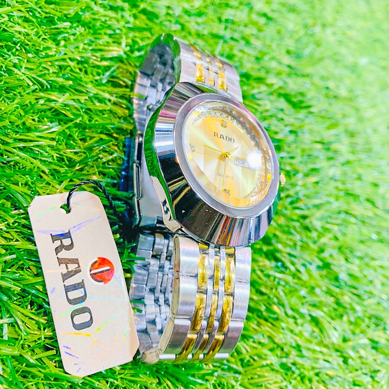 Rado Golden & Silver Luxury Men’s Wristwatch – Elegant Two-Tone Design