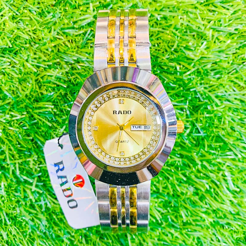 Rado Golden & Silver Luxury Men’s Wristwatch – Elegant Two-Tone Design
